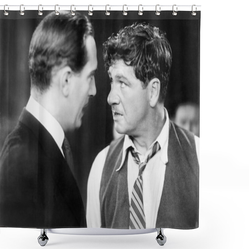 Personality  Two Men Looking Angrily At Each Other Shower Curtains