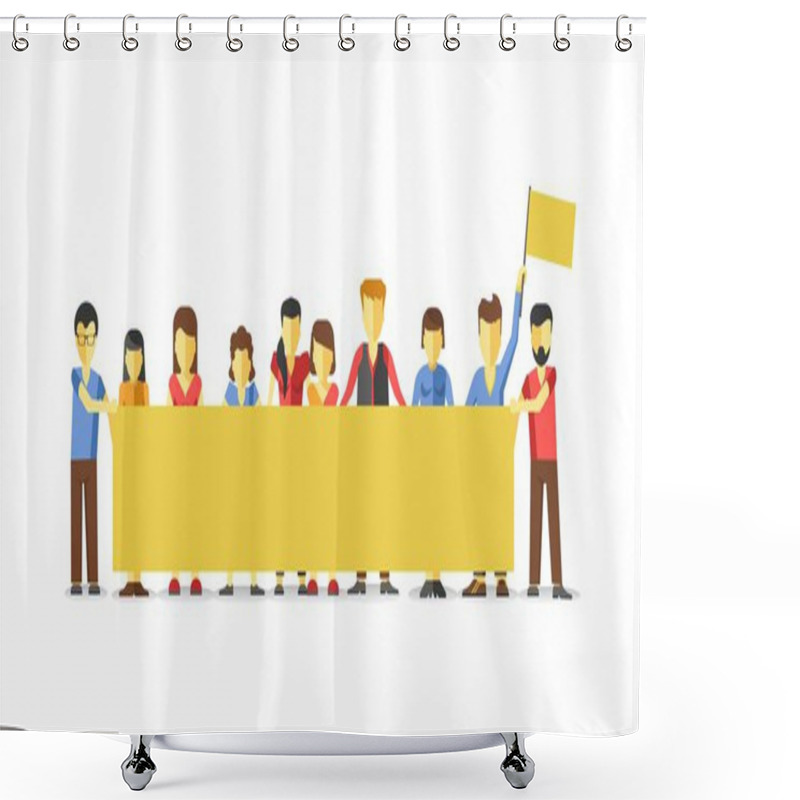 Personality  Unemployed Anonymous People  Shower Curtains