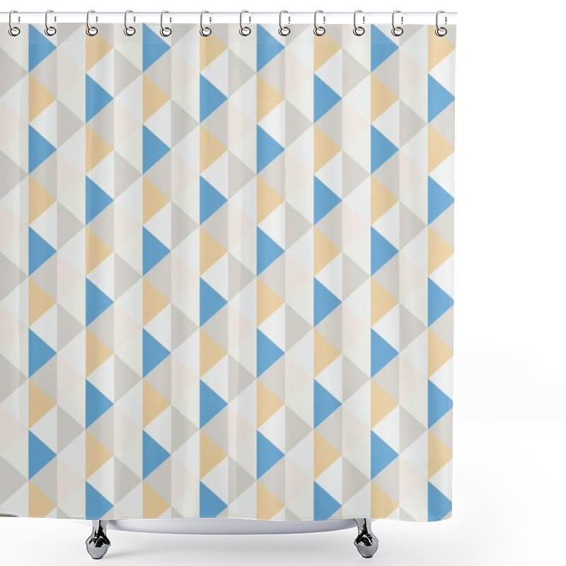 Personality  Abstract Creative Background With Repeated Shapes Shower Curtains