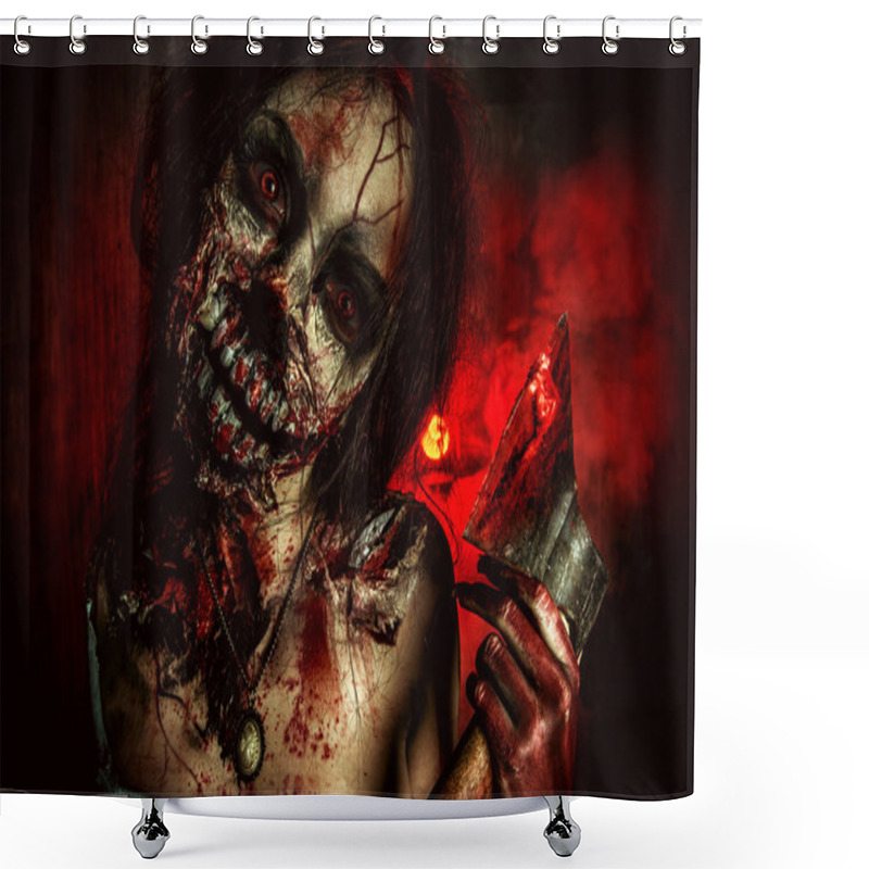 Personality  Bloody Evil Shower Curtains