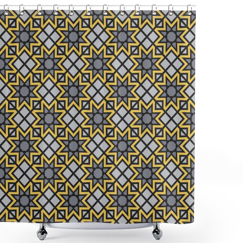 Personality  Vector Geometric Pattern Shower Curtains