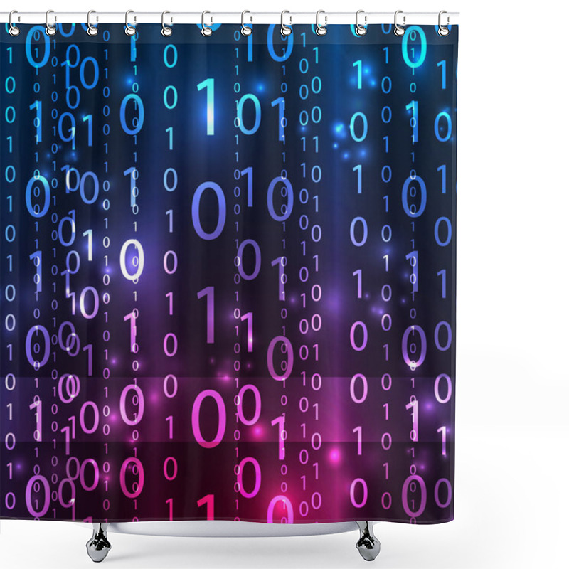 Personality  Vector Matrix Background Shower Curtains