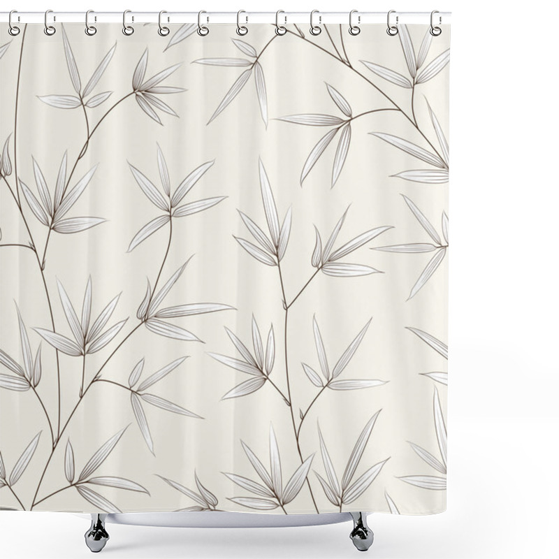 Personality  Bamboo Texture. Shower Curtains