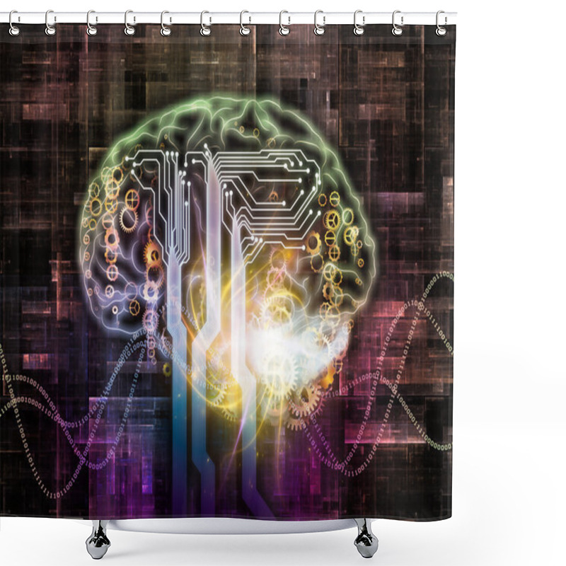 Personality  Brain Pathways Shower Curtains