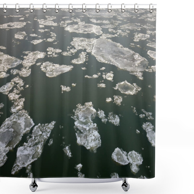 Personality  Icy River Shower Curtains