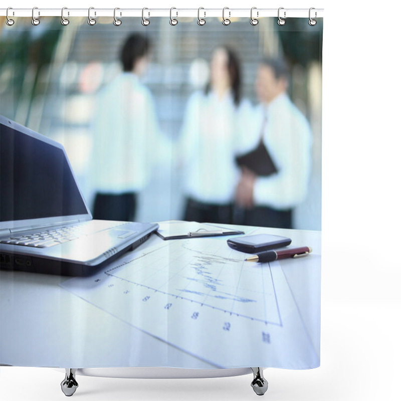 Personality  Graphs, Charts, Business Table Shower Curtains