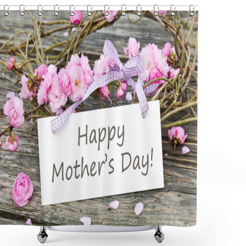 Personality  Mothers Day Card Shower Curtains