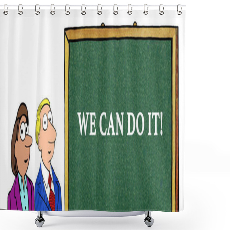 Personality  We Can Do It Shower Curtains