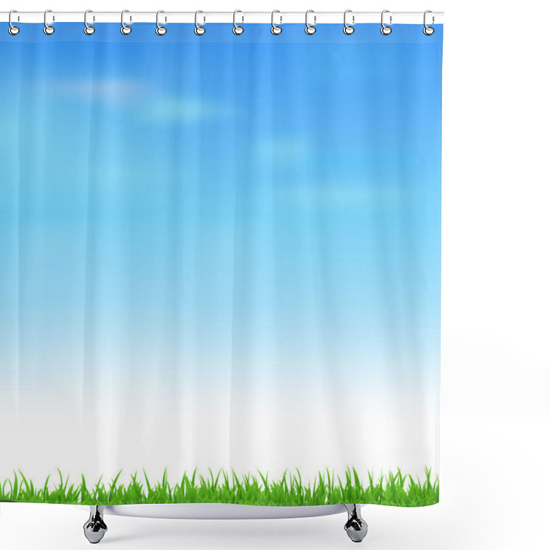 Personality  Landscape With Grass Shower Curtains