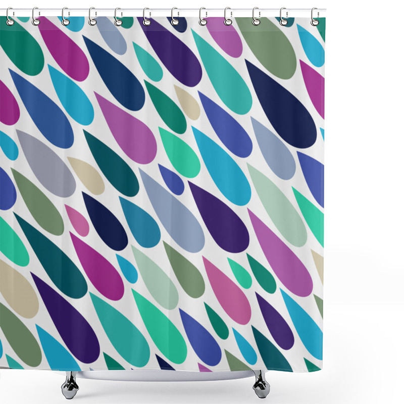 Personality  Water Drops Pattern Shower Curtains