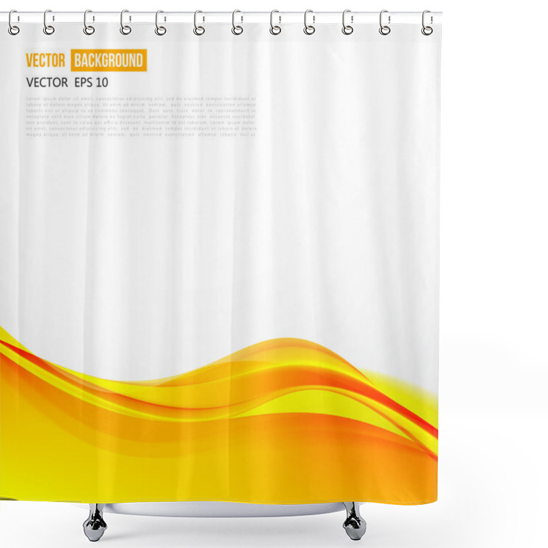 Personality  Vector Abstract Background Design Wavy.  Shower Curtains