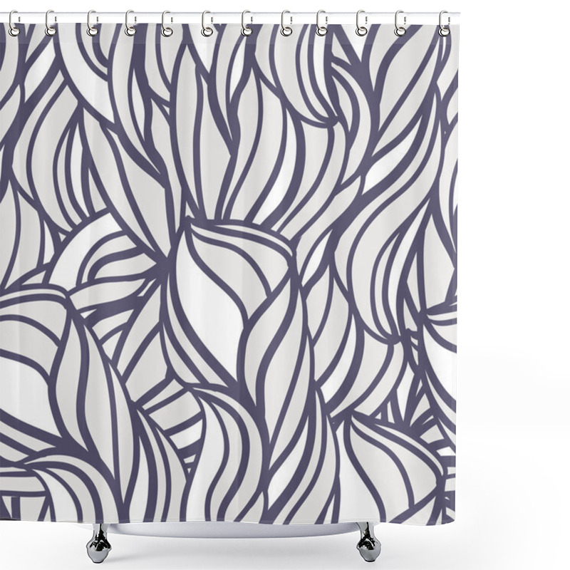 Personality  Abstract Pattern With Curl And Swirl Shower Curtains