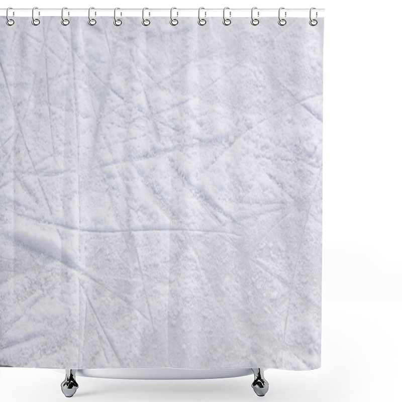 Personality  Ice Rink, Skating Rink Detail, Cold Winter Shower Curtains