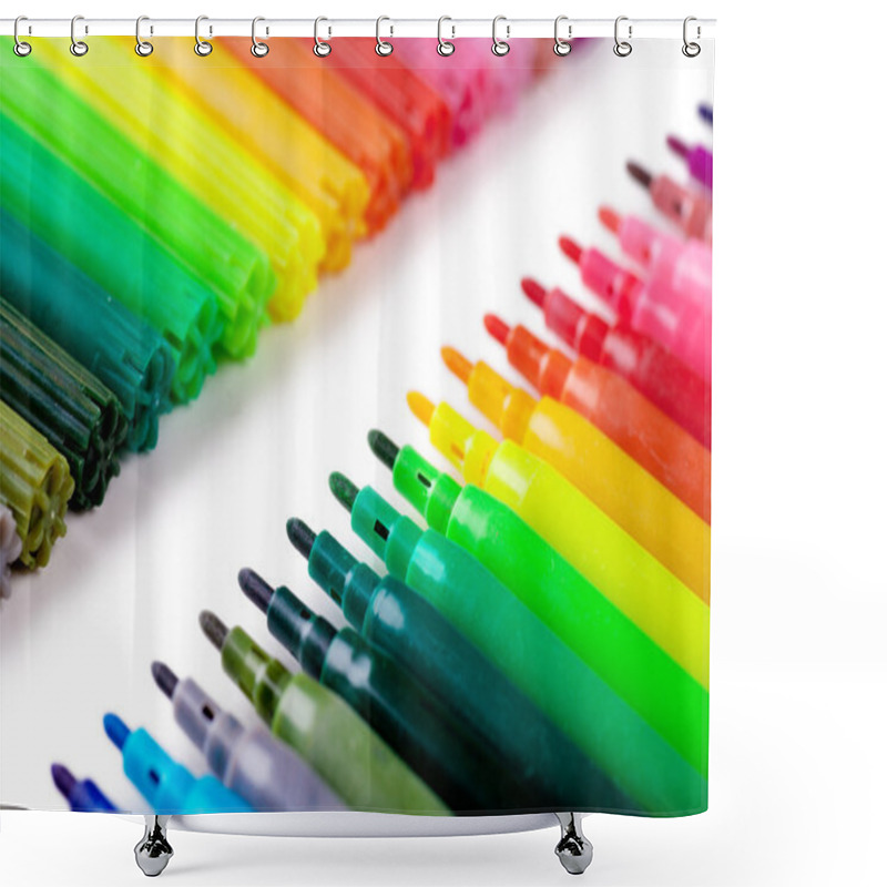 Personality  Felt Tip Pens Shower Curtains