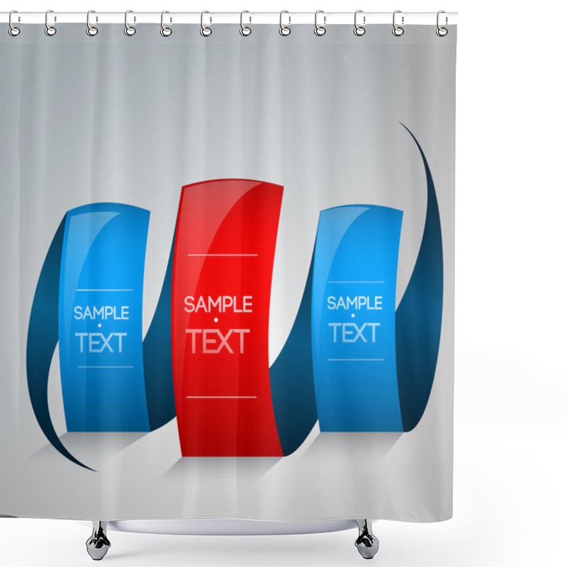 Personality  Drawing Sample Text. Vector Illustration.  Shower Curtains