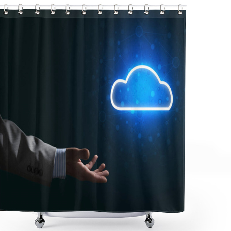 Personality  Cloud Computing Concept  Shower Curtains