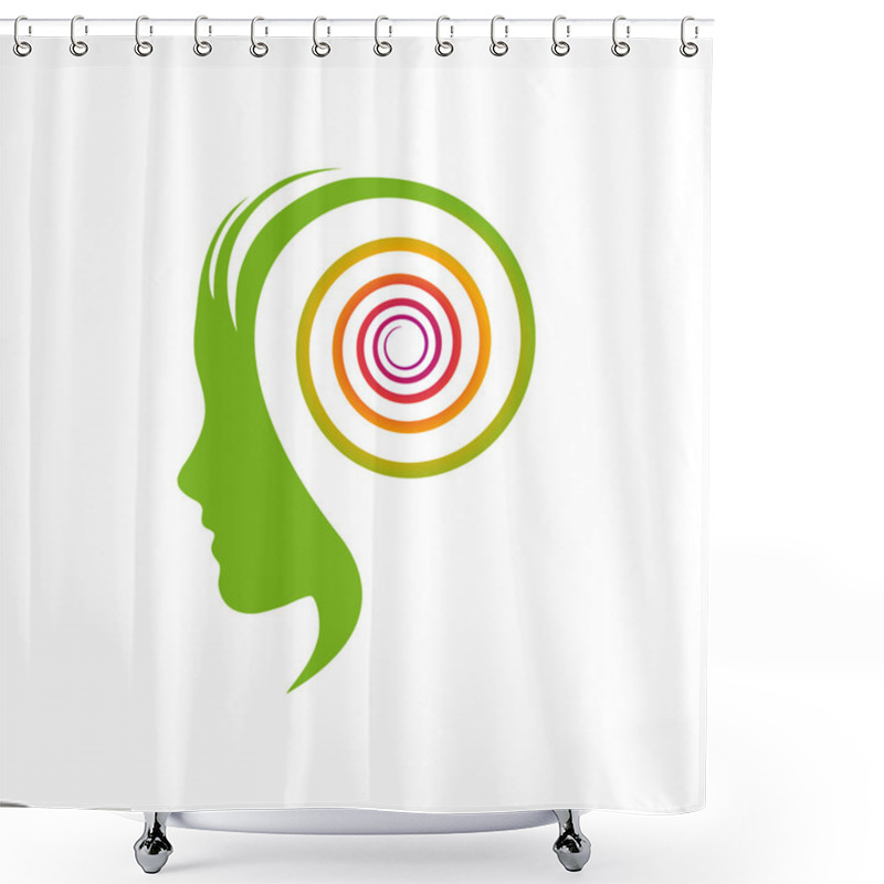 Personality  Vector Sign Dynamic Thinking Shower Curtains