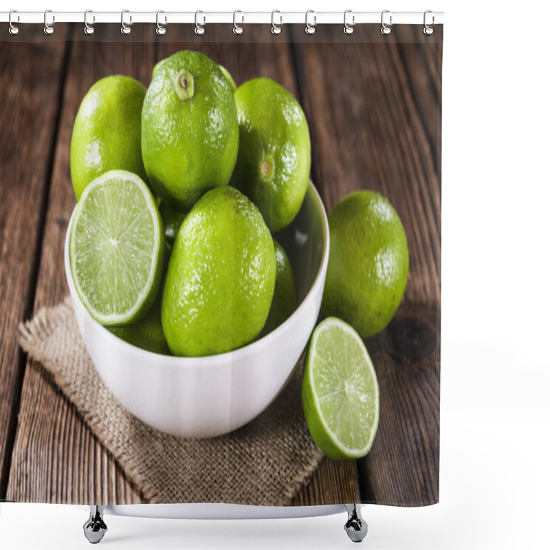 Personality  Fresh Ripe Limes Shower Curtains