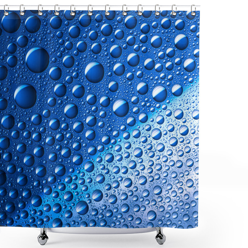 Personality  Water Drop Dew Drop Effect Nano Effect Lotuseffekt Blue Impregnation Repels Rain DeflectorÄnderungen Shower Curtains