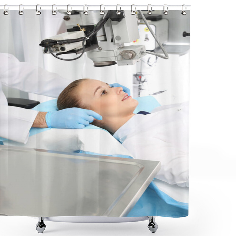 Personality  The Operation To Remove A Cataract Shower Curtains