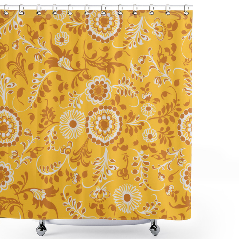 Personality  Seamless Pattern, Floral Decorative Elements Shower Curtains