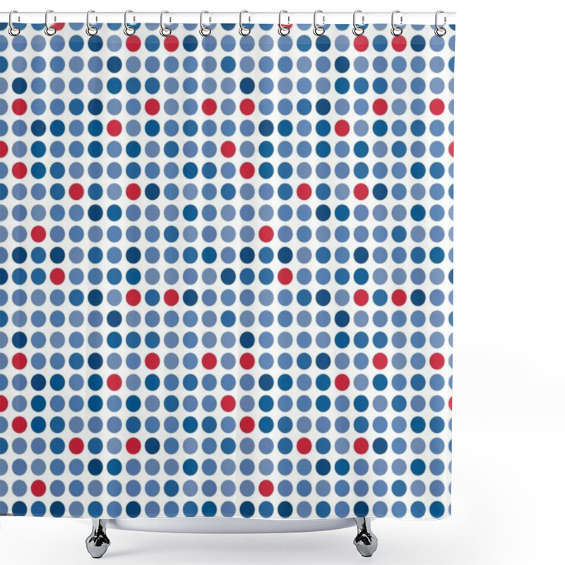 Personality  Seamless Circle Pattern Shower Curtains