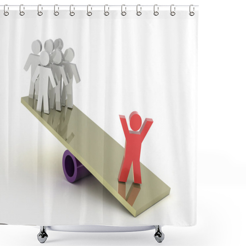 Personality  Disbalance Shower Curtains