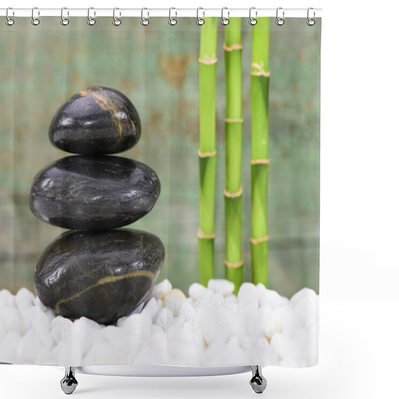 Personality  Japanese ZEN Garden With Feng Shui Shower Curtains