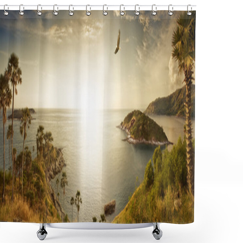 Personality  Panorama Shower Curtains