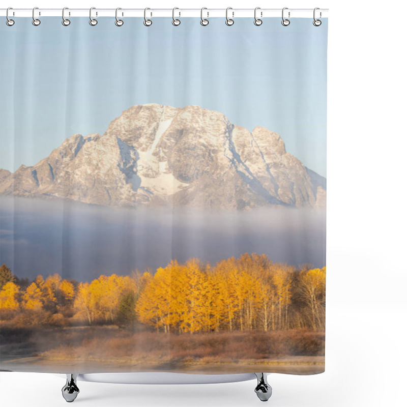 Personality  Sunrise At Oxbow Bend In Grand Teton National Park Shower Curtains