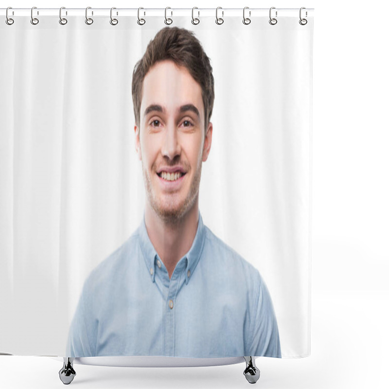 Personality  Handsome Cheerful Man  Shower Curtains