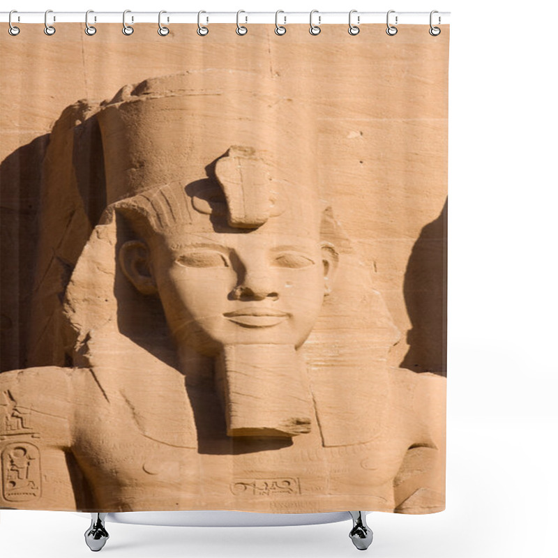 Personality  Ancient Ruins And Statues Of Abu Simbel Shower Curtains