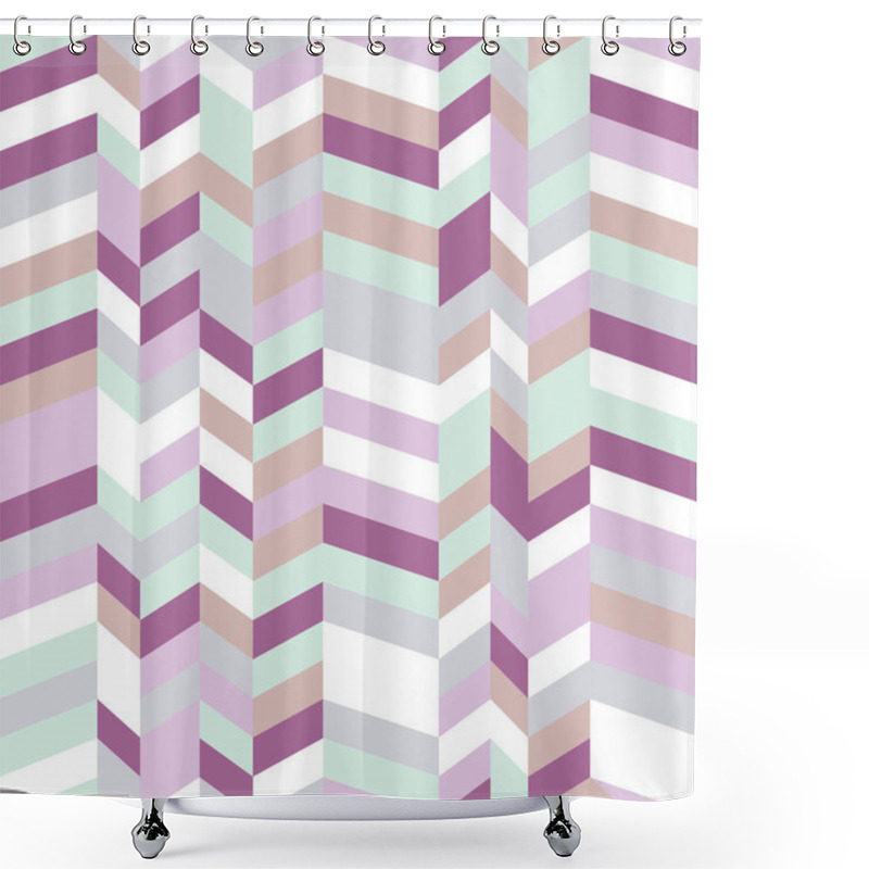 Personality  Herringbone Pattern Shower Curtains