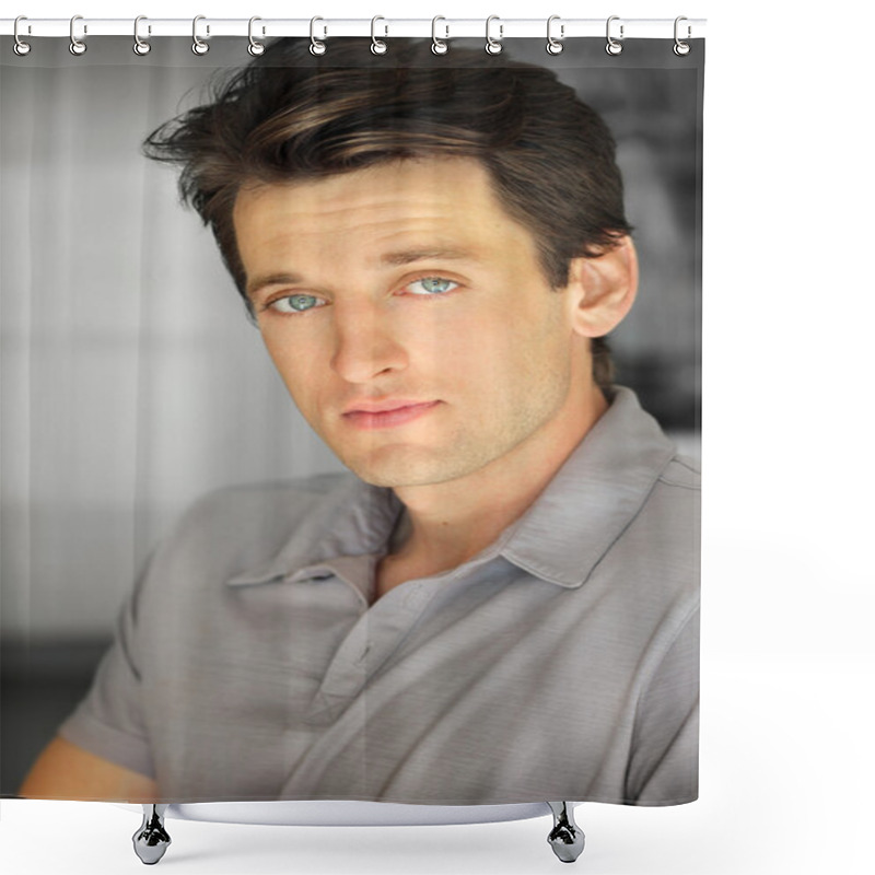 Personality  Trendy Happy Man Shower Curtains