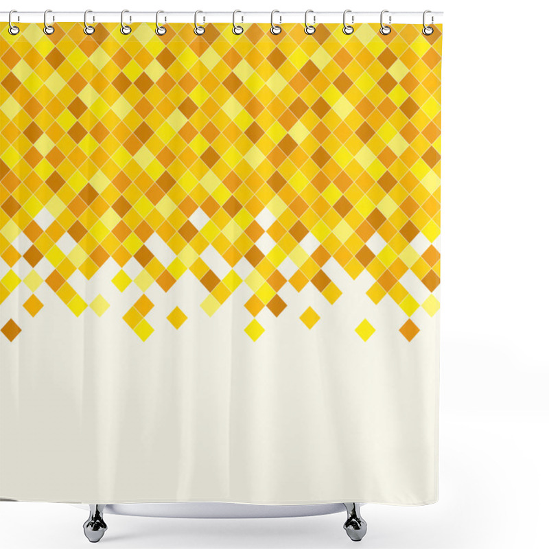 Personality  Abstract Rhombus Mosaic Background Shower Curtains