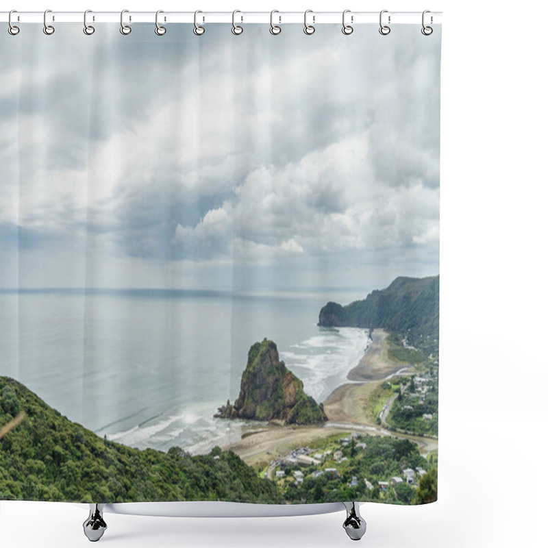 Personality  Piha Beach Shower Curtains