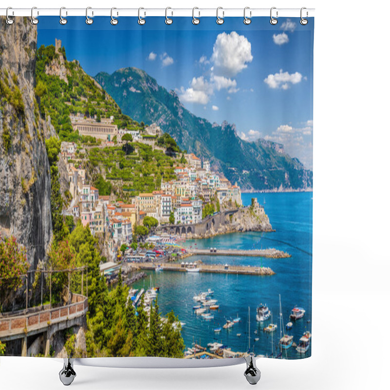 Personality  Amalfi, Amalfi Coast, Campania, Italy Shower Curtains