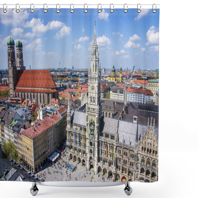 Personality  Munich City Center Skyline Shower Curtains