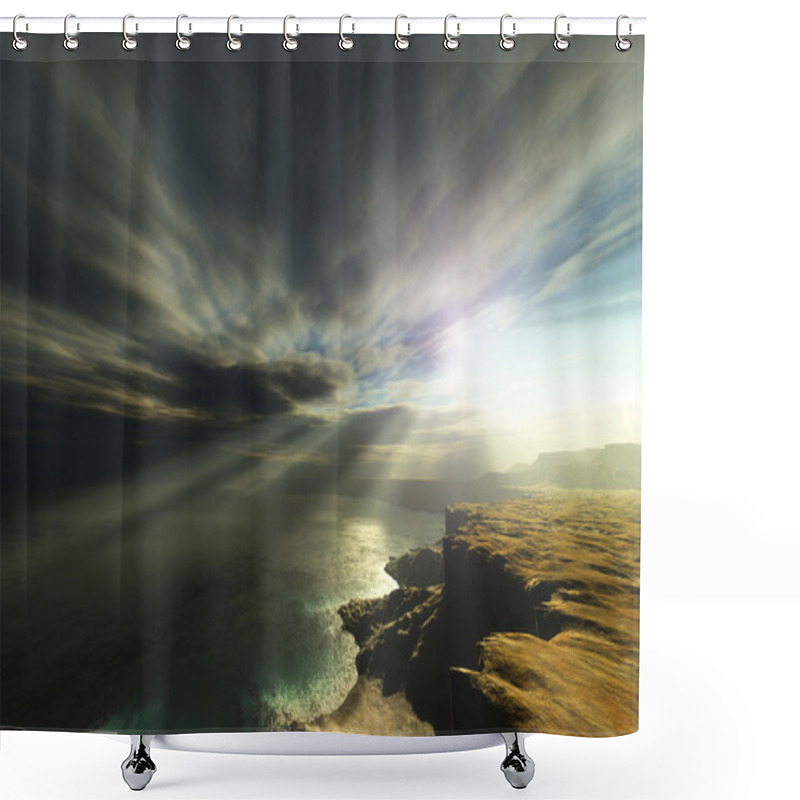 Personality  Fantasy Landscape Shower Curtains