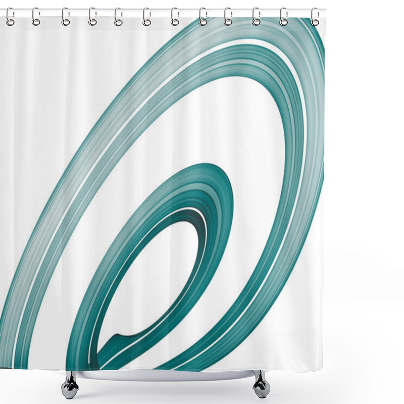 Personality  Abstract Curves Shower Curtains