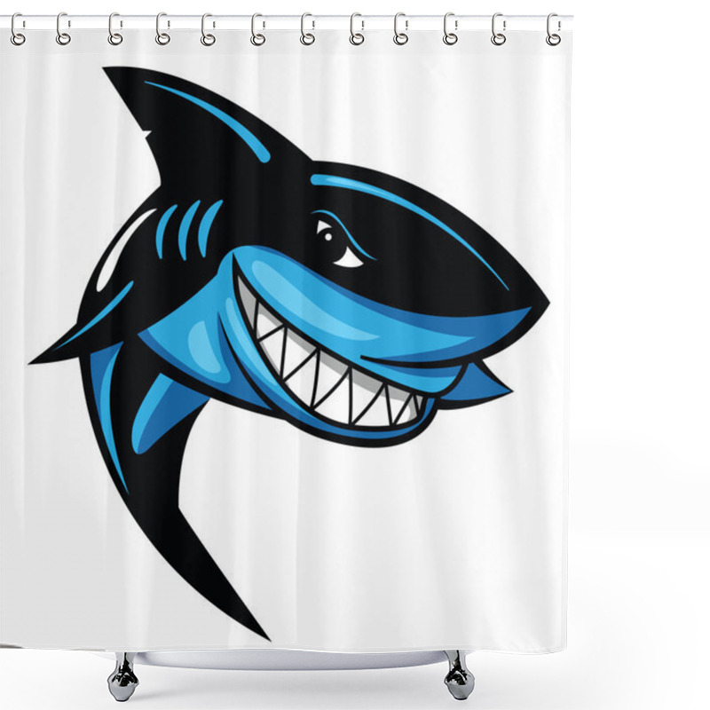 Personality  Shark Illustration Shower Curtains