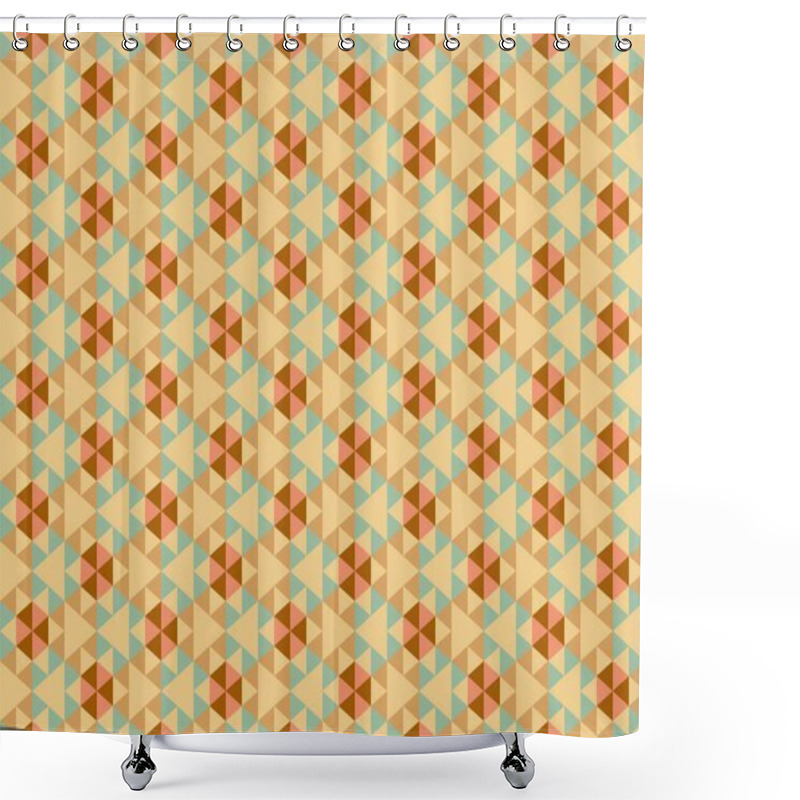 Personality  Abstract Creative Background With Repeated Shapes Shower Curtains