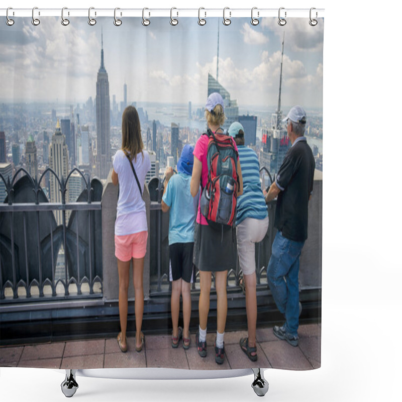 Personality  New York City Manhattan City Skyline Shower Curtains