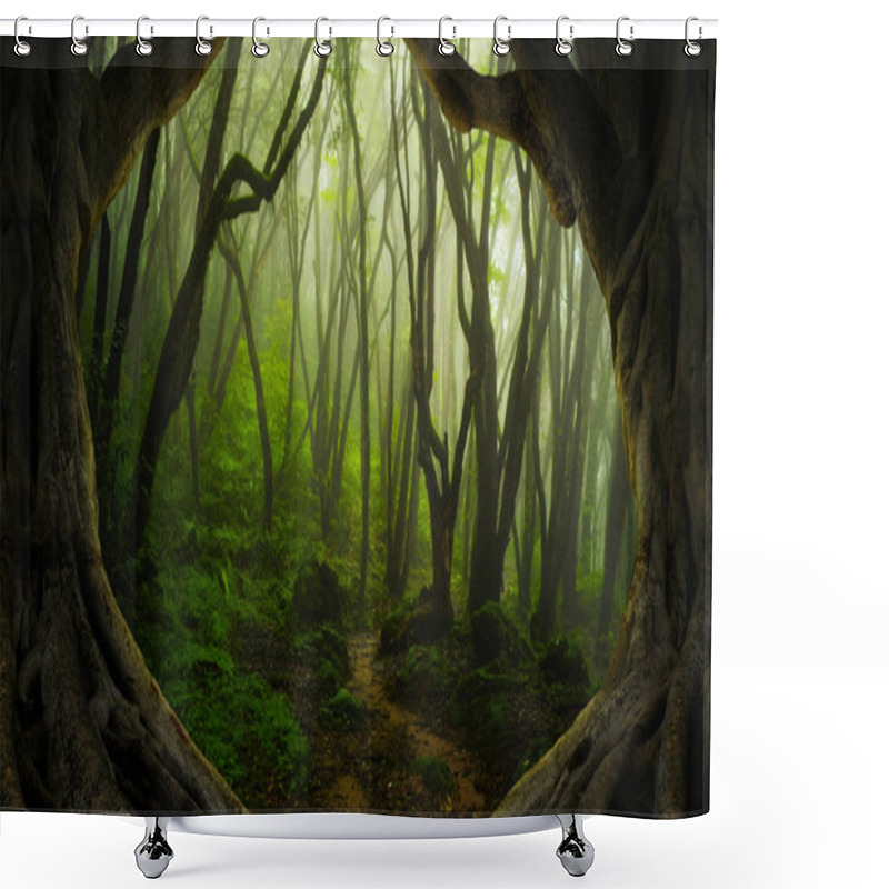 Personality  Asian Rainforest Jungle In August Shower Curtains