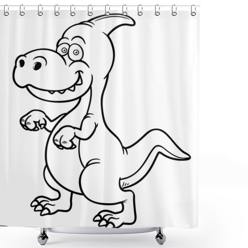 Personality  Cartoon Dinosaur Shower Curtains