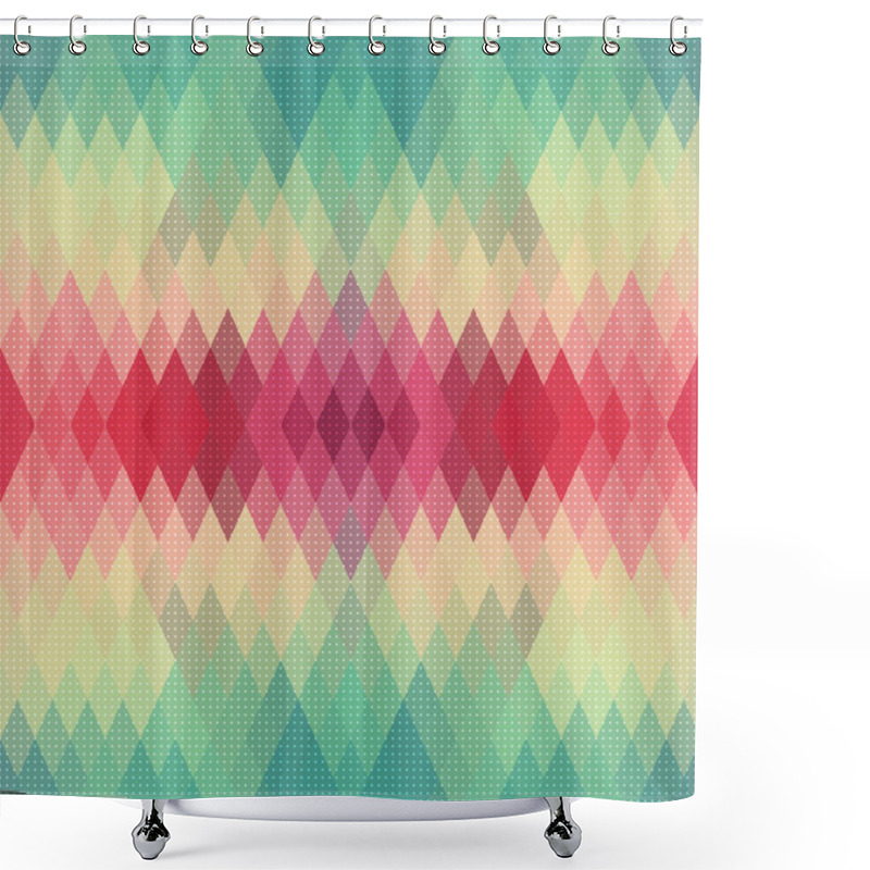 Personality  Seamless Geometric Pattern Shower Curtains