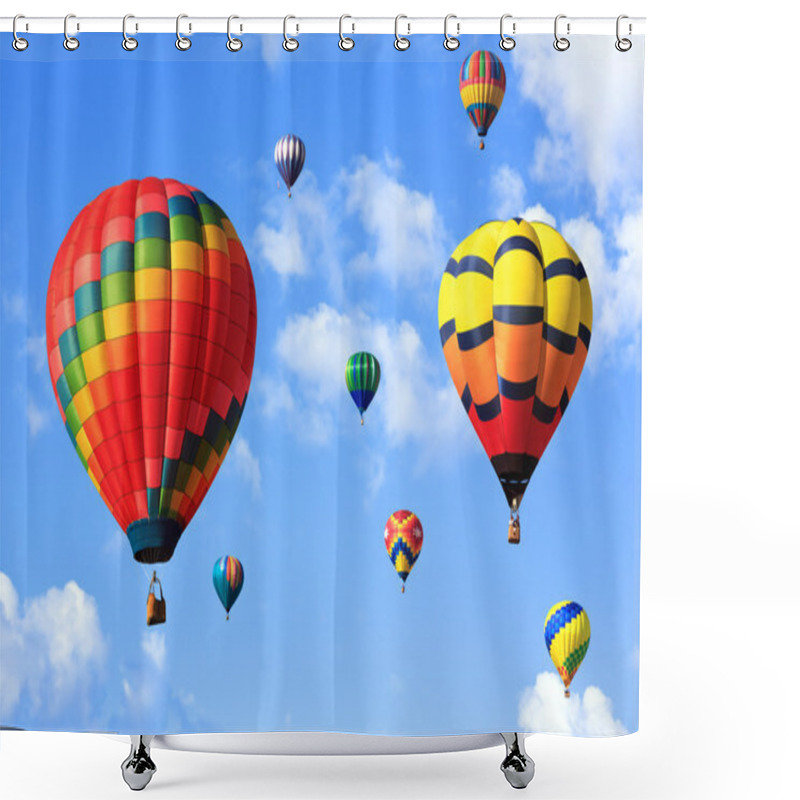 Personality  Hot Air Balloons Shower Curtains