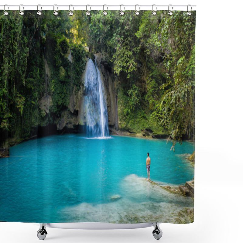 Personality  Kawasan Falls In Cebu, Philippines Shower Curtains