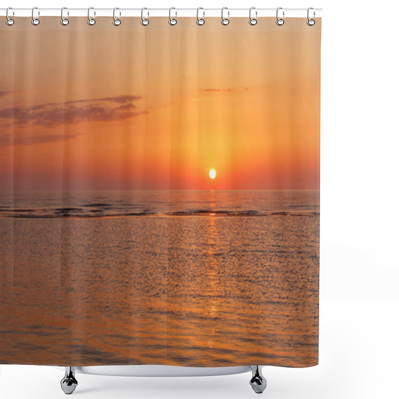 Personality  Baltic Sea - Early Morning Sunrise Over The Sea. Shower Curtains