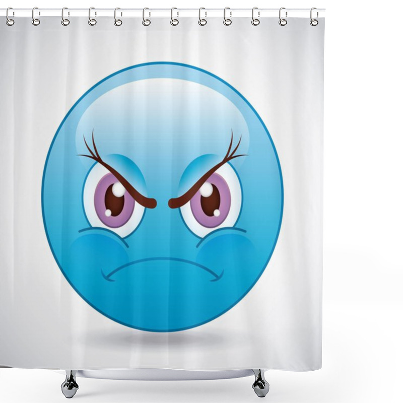 Personality  Cartoon Emoticons Design Shower Curtains